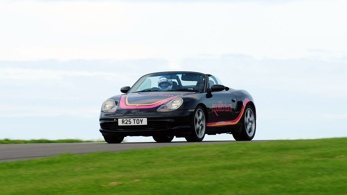 Colin Lawson in the Equilibrium Porsche Boxster