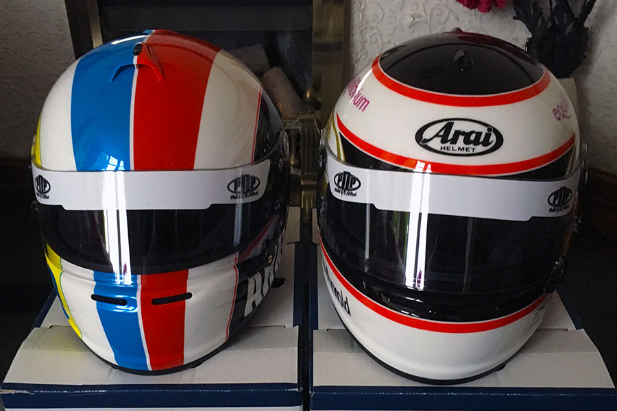 Jamie & Dad Helmets